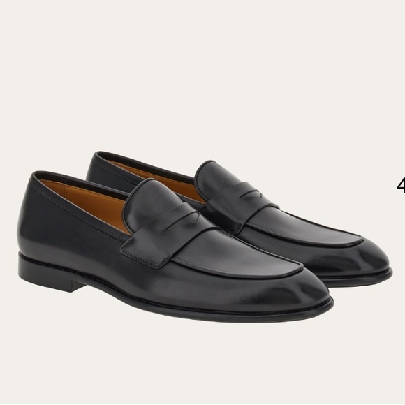 Salvatore Ferragamo Studio Men's Black Loafers Size 8.5 D made in Italy Luxury - Picture 13 of 13